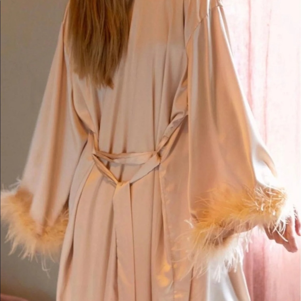 Nasty Gal feather robe